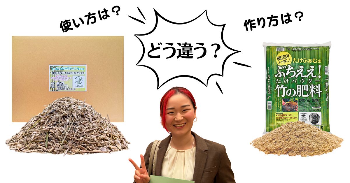 竹パウダーと竹チップの違いとは？